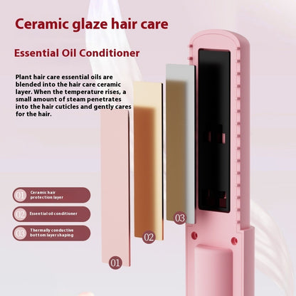 2-in-1 hair curler and straightener