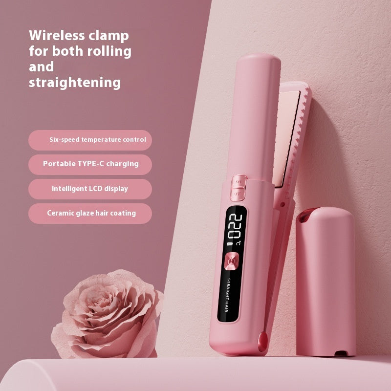 2-in-1 hair curler and straightener