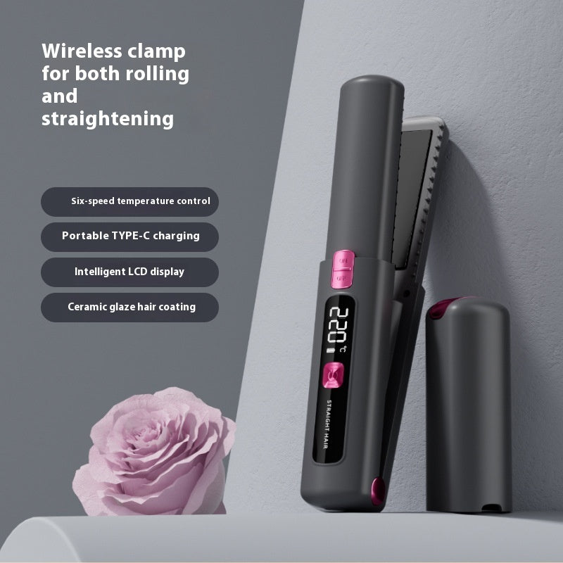 2-in-1 hair curler and straightener